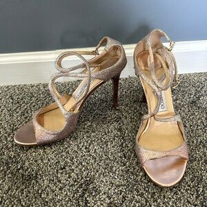 Jimmy Choo Sparkly Strap Pumps